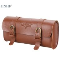 Jinhf Túi Da pu Đựng Đồ Gắn Ghi Đông Xe Đạp Gấp Gọn Tiện Lợi