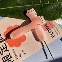 Jinlan Móc Nhựa Hồng Chúc Mừng Mèo Với Kim Ném Tinh Tế Dụng Cụ Đan Tay Mèo May Mắn20250401