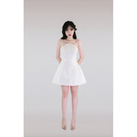 (Jinly Dress) Đầm yếm kim tuyến dày đính đá AHRI