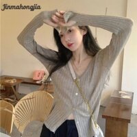 Jinmahongjia Áo len dệt kim mỏng vừa vặn chất lượng cao