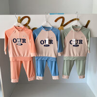 JINRO 9m/4y - Bộ nỉ mỏng modal thu đông Jinro BEOKIDS