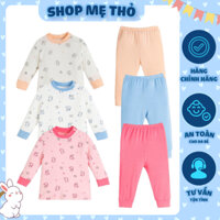 [Jinro] Bộ dài tay cài vai cao cổ Jinro chất sợi tre siêu mềm mịn thu đông xuân bé trai bé gái BDJR87