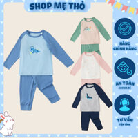 [Jinro] Bộ dài tay cài vai raglan Jinro chất petit modal mỏng mịn mềm co giãn thấm hút tốt bé trai bé gái