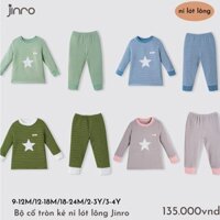 Jinro Bộ nỉ lót lông jinro mềm mại bé trai gái