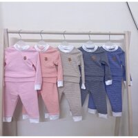 JINRO Bộ quần áo dài tay chất nỉ dày ấm cho bé từ 9 tháng đến 4 tuổi