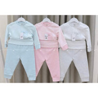 [Jinro/Chính Hãng] Bộ nỉ bông cài vai Jinro cho bé trai, bé gái