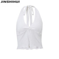 Jinshihui Relagala Nữ 2024 Thời Trang Mới Gợi Cảm Tính Khí Thoáng Mát Cũ Crop Top Street