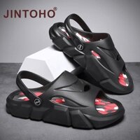 Jintoho 2024 Mùa Hè Nam Dép Đi Biển Dép Tắc Thời Trang Ngoài Trời Mới Nữ Đáy Mềm Xăng đan Đi Biển