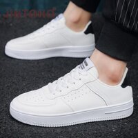 Jintoho Thời Trang Nam Giày Trắng Giày Da Giày Nam Giày Đế Cao Su Giá Rẻ