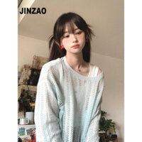 JINZAO áo len cardigan áo khoác cardigan Đơn giản Xu hướng xu hướng Thể thao WMJ2490T9E 37Z240914