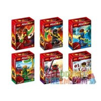 JISI 0071 0072 0073 0074 0075 0076 non Lego PHANTOM NINJA MINIFIGURE 6 bộ đồ chơi xếp lắp ráp ghép mô hình The Lego Ninjago Movie Ninja Lốc Xoáy