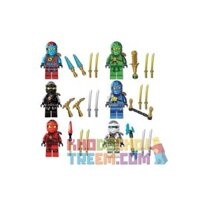 JISI 10041 10042 10043 10044 10045 10046 non Lego ẢO ẢNH CỦA NINJA bộ đồ chơi xếp lắp ráp ghép mô hình The Lego Ninjago Movie Ninja Lốc Xoáy