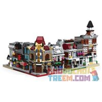JISI 1114 1115 1116 1117 1118 1119 non Lego TÒA THỊ CHÍNH RẠP CHIẾU PHIM NHÀ HÀNG PARI PHÒNG THÁM TỬ NGÂN CỬA THÚ CƯNG bộ đồ chơi xếp lắp ráp ghép mô hình Mini Modular PALACE CINEMA DETECTIVE'S OFFICE PET SHOP PARISIAN RESTAURANT TOWN HALL BRICK BANK Đường Phố Thu Nhỏ 390 khối