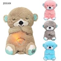 Jisuan Baby Breathing Otter Toy Đèn nhạc cho bé trai mềm mại