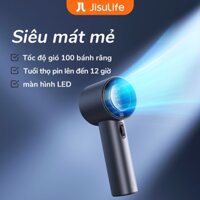 JisuLife Pro1 quạt tích điện Quạt cầm tay cao cấp, 1-100 gió mạnh tùy chỉnh cá nhân, sử dụng được đến 12 giờ, bảo hành miễn phí 12 tháng