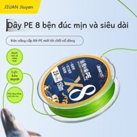 Jiuyan Lure 8 Bện PE Micro Object Long Shot Siêu Mịn Chống Mài Mòn Dây Câu Ngựa Mạnh Mẽ