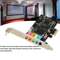 Jj PCI-E 5.1 Card Âm Thanh Máy Tính PCIE 5.1 Kênh Âm Thanh 3D 6 Kênh Trò Chơi 3D Âm Nhạc Thẻ Âm Thanh Kỹ Thuật Số PCI Express 5.1 CH 24Bit VN
