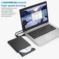 Jj USB 2.0 Ngoài CD DVD Ổ Đĩa Ghi CD-RW Đầu Ghi Đầu Đọc Đầu Đọc Ổ Đĩa Quang Cho Mac Laptop PC Đầu Ghi DVD DVD Portatil VN