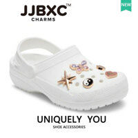 JJBXC Charm phụ kiện giày Cross - Khóa trang trí kim loại hình bướm tai chi chính hãng độc quyền - Thích ứng mọi loại giày dép - Sticker Dép Cross