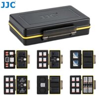 JJC 2 trong 1 Hộp đựng pin có thêm SD XQD Micro SD CF Thẻ nhớ cho máy ảnh không gương lật DSLR của Pin máy ảnh không gương lật NP-W126 NP-W126S LP-E6 LP- E6N LP-E8 LP-E12 LP-E17 NB-13L NP-FZ100 NP-FW50 NP-BX1 EN-EL15 EN-EL14 BLS-5 BLN-1 AA trở lên