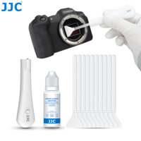 JJC CL-FS10K2 Bộ công cụ làm sạch cảm biến toàn khung hình với đèn LED chiếu sáng Tay cầm giải pháp làm sạch cảm biến Tăm bông cho CCD CMOS của máy ảnh DSLR Mirrorless