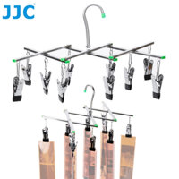 JJC Darkroom Phim Phủ Âm Sấy Giá Treo Khung Có Thể Gập Lại Móc Treo Chống Gió 10 Kẹp Cho 35mm 120 Phim