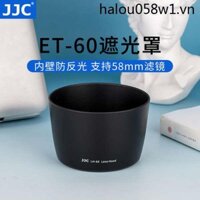 Jjc Thích Hợp Cho Canon ET-60 Hood 55-250 II Hood 75-300 1300D 1200D Ống Kính Máy Ảnh SLR 58mm