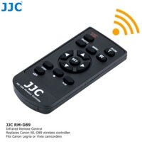 JJC WL-D89 Điều khiển từ xa không dây hồng ngoại cho máy quay Canon XF405 XF400, HF M500 M300 M60 M56 M52 M51 M50 M41 M40 M32 M31 G40 G30 G20 G10 330 S200 S30 S21 S20, XA55 XA50 XA35 XA30 XA25 XA21 XA10