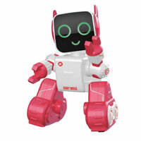 JJRC-R4 Pink Kidiwayle English Version Intelligent Programming Robot with Voice Control and Gesture Recognition for Kids
