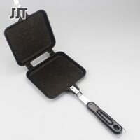 JJT Khuôn Bánh Sandwich, Chảo Nướng BBQ Hai Mặt Chảo Nướng Bánh Mì Nướng Chảo Chiên Hai Mặt Chống Dính Làm Bánh Waffle T