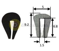 JK-03 – Gioăng nẹp kính JK 100m/cuộn