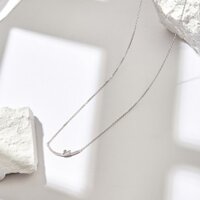 JK Silver - Dây chuyền thiên nga bạc cao cấp 925 phối đá zircon kiểu dáng theo phong cách tối giản (minimalism) - J21