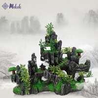 Jk2 Bể Cá Nhựa Rockery Hai Mặt Cảnh Quan Bể Cá Giả Đá Đồ Trang Trí Trang Trí Nhà