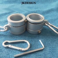 Jkdesign 2 Chiếc Vòng Gắn Cờ, Nhẫn Cột Cờ Xoay 360 Độ Bạc, Hợp Kim Nhôm Chống Va Đập Với Carabiner Và Cờ Lê Quay Cờ Cực Bộ Đường Kính Cột Cờ Cột Cờ