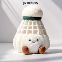 Jkdesign Búp bê sang trọng, Móc khóa cầu lông mềm lông, Đồ chơi vui nhộn sáng tạo Túi trang trí mặt dây chuyền Quà tặng bạn bè
