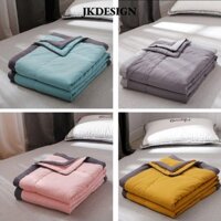Jkdesign Làm Mát Mùa Hè Chăn, Vải Làm Mát Chăn Cotton Mịn, Mỏng Màu Trơn Nhẹ Vải Làm Mát Điều Hòa Phòng