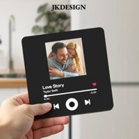 Jkdesign Nhãn dán tủ lạnh, DIY Điều chỉnh âm lượng Máy nghe nhạc, Album chất lượng cao Âm nhạc tích hợp Máy nghe nhạc Nhãn dán tủ lạnh