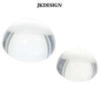 Jkdesign Trang trí bộ đếm pha lê bán cầu, Kính lúp vòm pha lê 60mm / 80mm thực tế, Pha lê trong suốt văn phòng bền