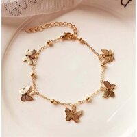 Jkj Châu Âu Mỹ Xuyên Biên Giới Kim Loại Trang Sức Phong Cách Mới Đi Biển Chân Trang Trí Rỗng Bướm Mặt Dây Chuyền Handmade Vòng Chân Phụ Kiện