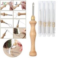Jkkllj Đan Thêu Bút, Poking Cross Stitch Dụng Cụ DIY Thủ Công Thêu Bút, Kim Threader Tay Cầm Bằng Gỗ Có Thể Điều Chỉnh Khâu Đính Poke Kim