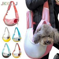 Jkkllj Pet Go Out Ba lô cho chó / mèo Túi du lịch lưới thoáng khí thoải mái