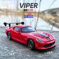 Jkm 1 / 32 Dodge Viper Supercar mô hình hợp kim, xe đồ chơi kim loại nhẹ, bốn chiếc, hấp thụ sốc, vô lăng