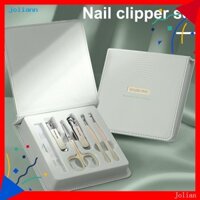 Jln 6 Cái Bộ Làm Móng Tay Cắt Móng Tay Bộ Dụng Cụ Làm Móng Chân Chuyên Nghiệp Cho Nam Di Động Du Lịch Chải Lông Bộ Quà Tặng Cho Chồng Cha Bạn Trai