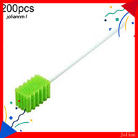 [Jm] 100 / 200 Cái Xốp Miệng Nĩa Khử Mùi Làm Sạch Lưỡi Thanh Tẩy