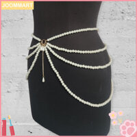 [Jm] Dây thắt lưng Trang sức Dây thắt lưng ngọc trai giả Dây thắt lưng nhiều lớp sành điệu với trang trí ngọc trai cho váy Dây thắt lưng nữ thanh lịch cho váy Hoàn hảo cho khu vực Đông Nam