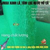 Jmax bùi nhùi xanh lá hồ koi (loại tót) _ Tấm lọc nước hồ cá đủ kích thước màu xanh lá - Kingkoifarm