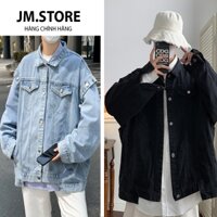 JM.STORE Áo khoác jean Denim nam nữ Unisex phong cách trẻ trung chất lượng cao cấp
