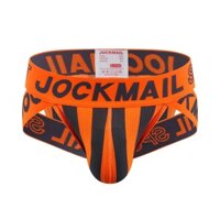 Jockmail Nam Cotton Gợi Cảm Thời Trang In Chữ Quần Lót Sọc Quần Đùi Cá Tính Hợp Thời Trang Thoáng Khí Thể Thao Mông Nâng Rỗng Quần Lót