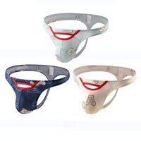 Jockstrap Gợi Cảm Nam Quần Gấu In Hình U lồi Túi Quần Lót Mềm Eo Thấp Chữ T Lưng Chữ G Quần Lót Rỗng
