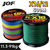 Jof 0.16-0.80mm Nước mặn 12 / 16 Dây 500m Dây Bradied Multifiber 25 / 32 / 40 / 55 / 68 / 80 / 100 / 125 / 140 / 161 / 200LB Trò chơi lớn Dyneema Line